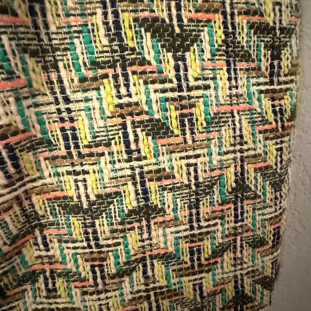 Kate Spade Harper Chevron Tweed Mini Skirt Size 4 - Picture 8 of 8